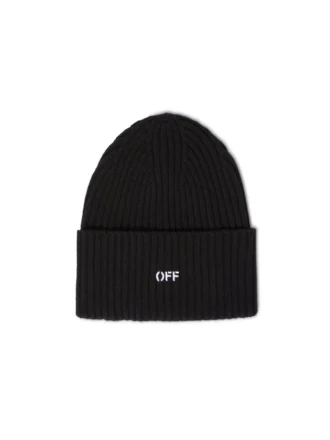 Svart Stamp Loose Beanie