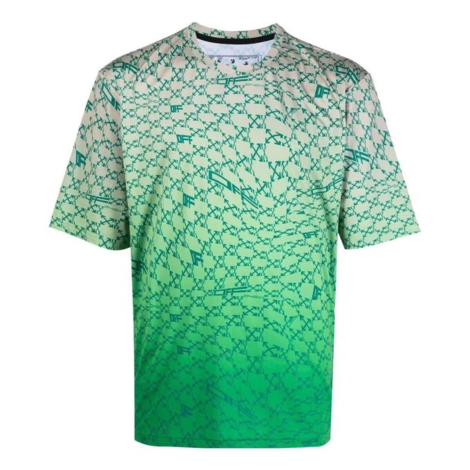 T-skjorte med Arrows-print og ombré-effekt