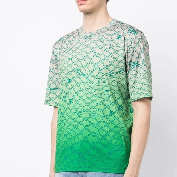 T-skjorte med Arrows-print og ombré-effekt