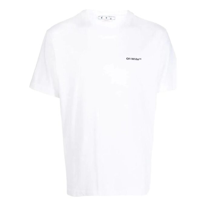 T-skjorte med diagonalt logotrykk