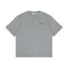 T-skjorte med malingssprut og piler i Diag Fit «Heather Grey»