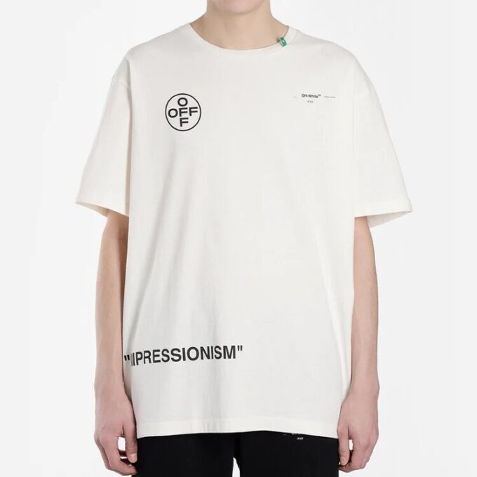 T-skjorte med sjablonglogo «White»