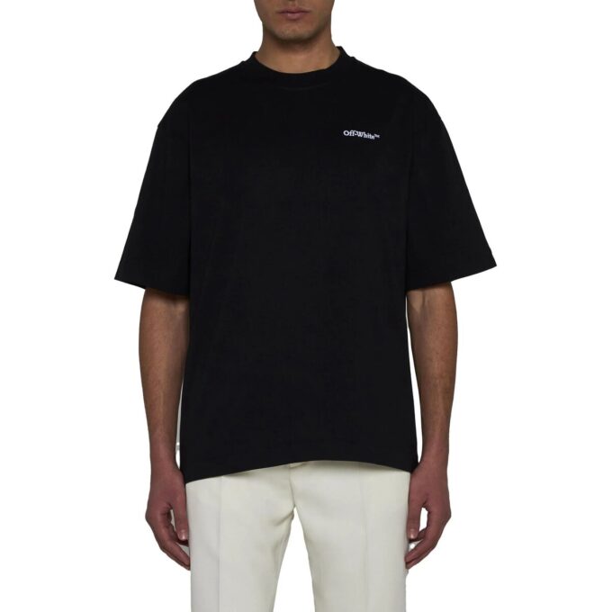 Tattoo Arrow Skate Shorts-ærmet T-skjorte «Black White»