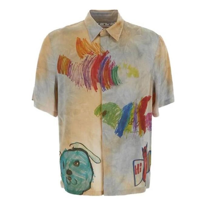 Tegneserie-satengskjorte