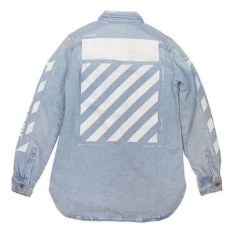 Temperature C/O Virgil Abloh Herre Temperature Denimskjorte Lysblå