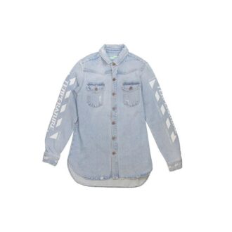 Temperature C/O Virgil Abloh Herre Temperature Denimskjorte Lysblå
