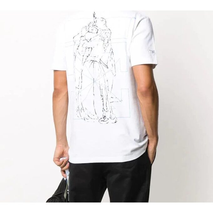 The Kiss Printing kortærmet hvit Shorts