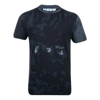 Tie Dye T-skjorte «Svart/Grå»