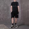 Tie Dye T-skjorte «Svart/Grå»