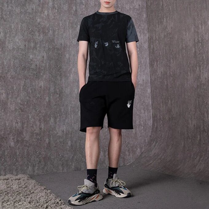 Tie Dye T-skjorte «Svart/Grå»