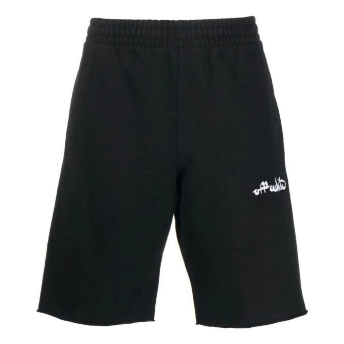 Track shorts med skriftlogo
