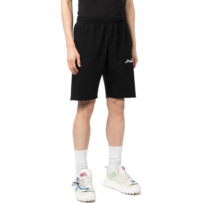 Track shorts med skriftlogo