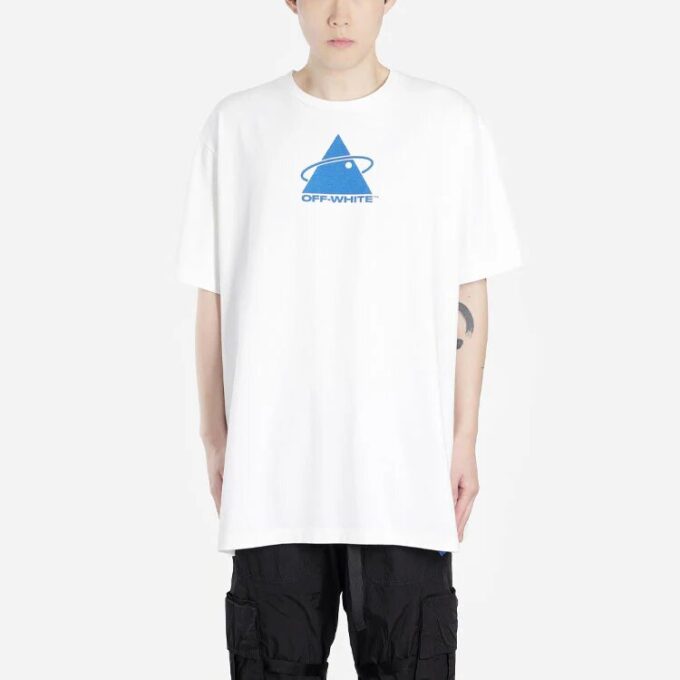 Triangle Planet Oversized Blå/Hvit
