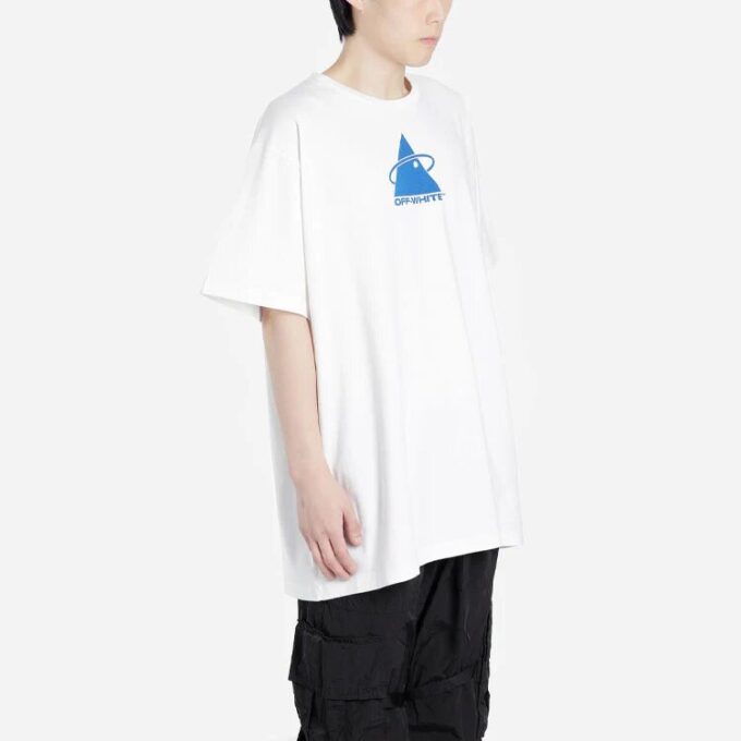 Triangle Planet Oversized Blå/Hvit