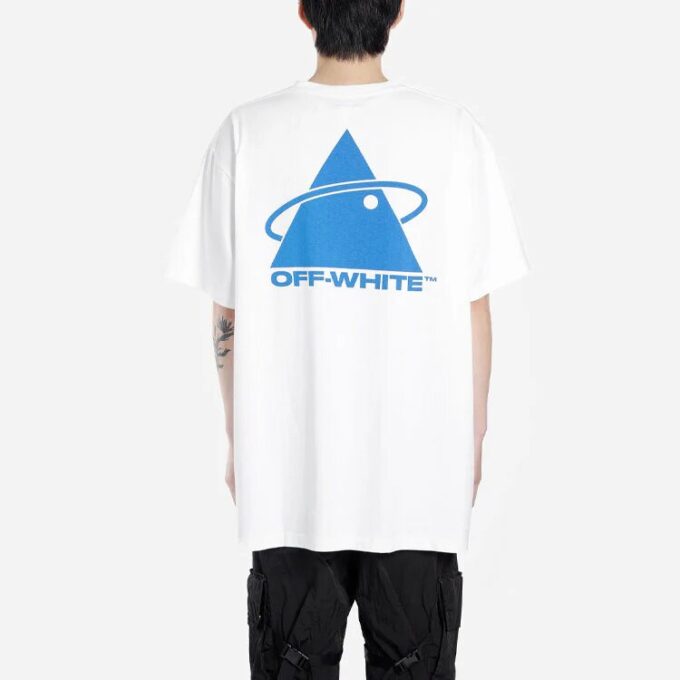 Triangle Planet Oversized Blå/Hvit
