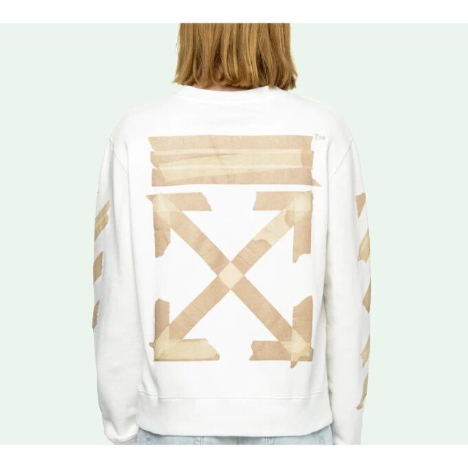 Trykk på pilene Herre-logo Langermet genser med rund hals Tape