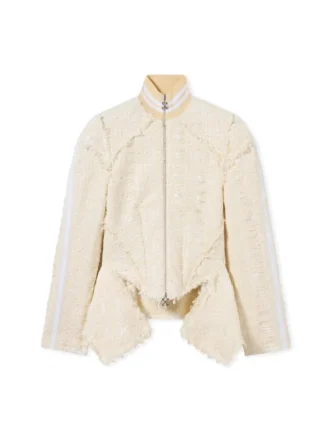 Tweed-jakke med peplum