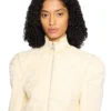 Tweed-jakke med peplum