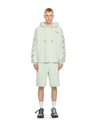 Type Diagonal Arrow Loose Hoodie