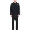 Type Diagonal Arrow Loose Hoodie