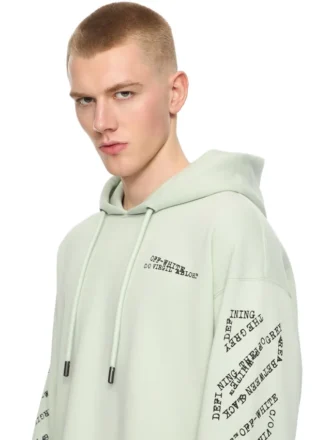 Type Diagonal Arrow Loose Hoodie