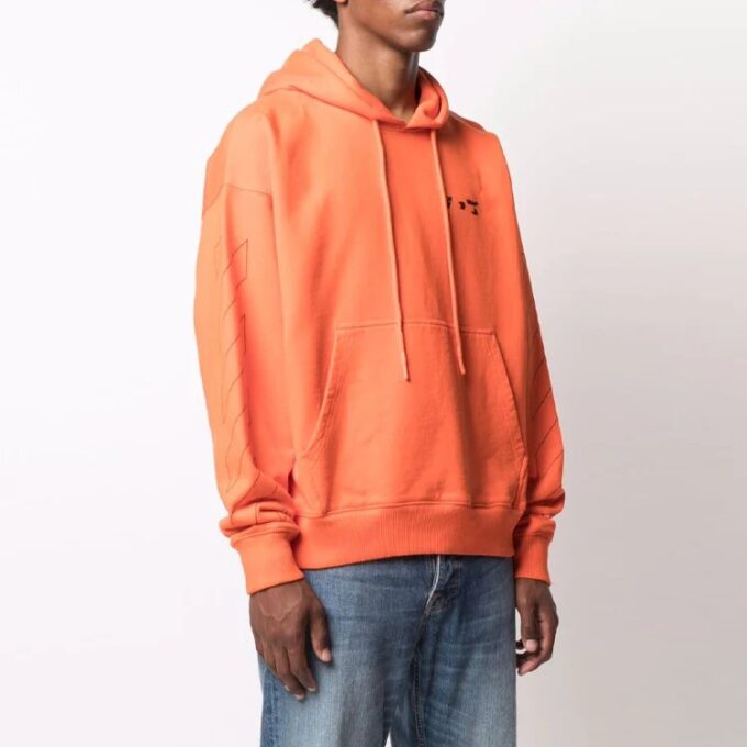 Unisex FW21 Logo-detalj Diag-stripe Oransje