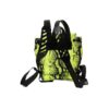 Unisex nylon-ryggsekk med slangemønster, mini, gul