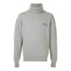 Unisex SS21-genser med brodert logo, grå