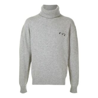 Unisex SS21-genser med brodert logo, grå