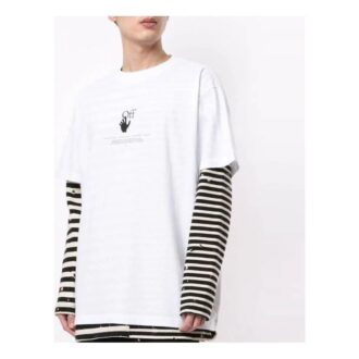 Unisex SS21 Graffiti Behind T-skjorte Hvit