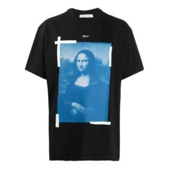 Unisex SS21 Mona Lisa-trykk Svart