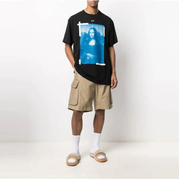 Unisex SS21 Mona Lisa-trykk Svart