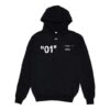 Virgil Abloh 01 Dingonal Alfabetisk og numerisk trykk, løs versjon, svart