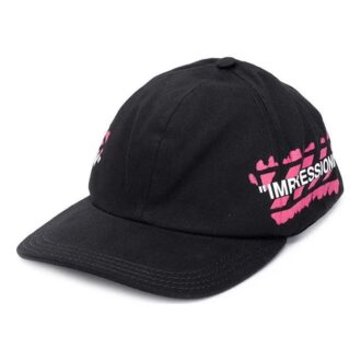 Virgil Abloh Stencil Baseball Cap Rosa/Svart
