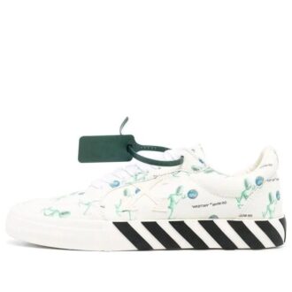 Vulc Low Canvas Alien Logo Applique «Hvit Grønn Svart»
