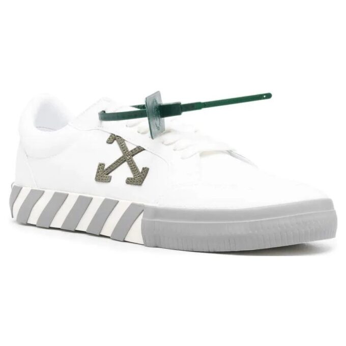 Vulc Low Canvas Sneaker «Hvit Grå Oransje»