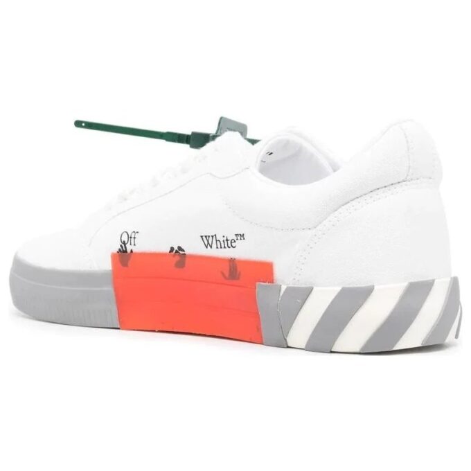 Vulc Low Canvas Sneaker «Hvit Grå Oransje»