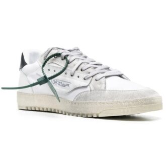 Vulcanized 5.0 lavt sneaker med slitt look «White Black»