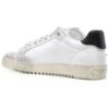 Vulcanized 5.0 lavt sneaker med slitt look «White Black»