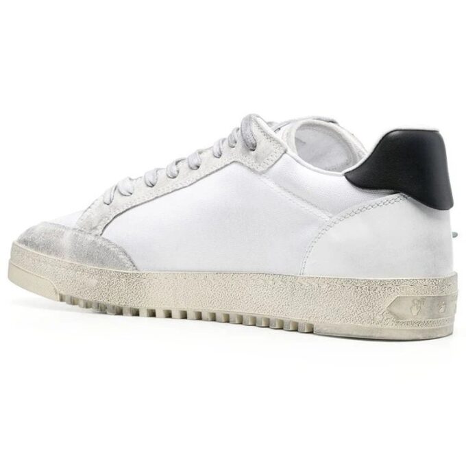 Vulcanized 5.0 lavt sneaker med slitt look «White Black»