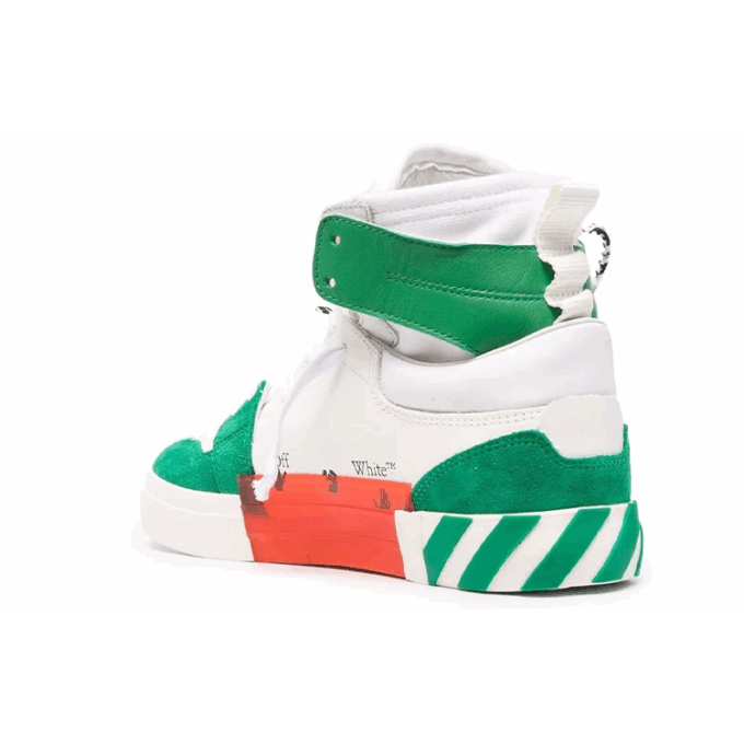 Vulcanized høyhælte sko &laquo;Green White&raquo;