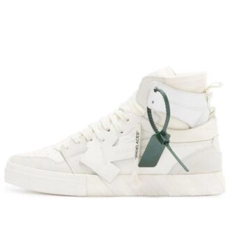 Vulcanized høyhælte «White Green»