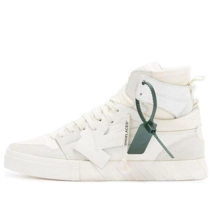 Vulcanized høyhælte «White Green»