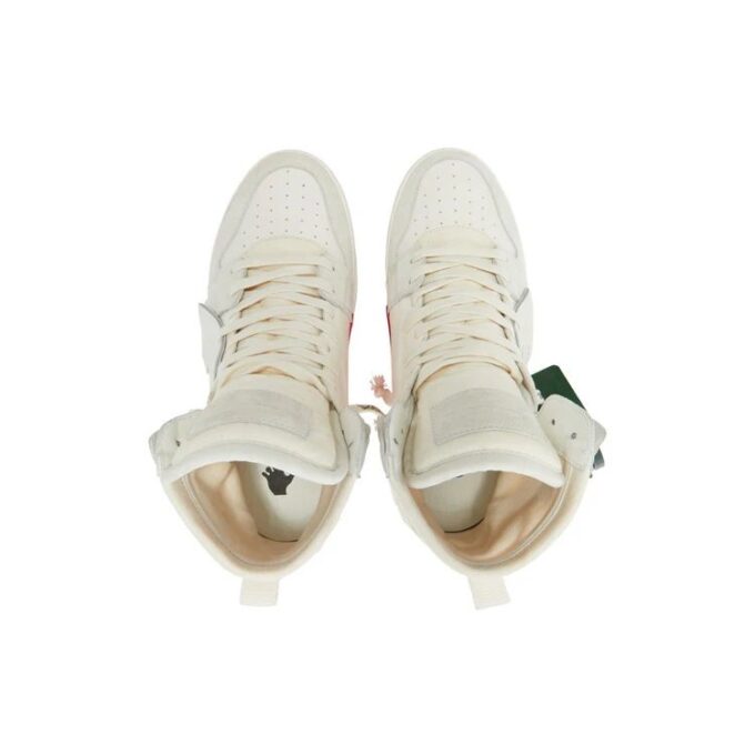 Vulcanized høyhælte «White Green»