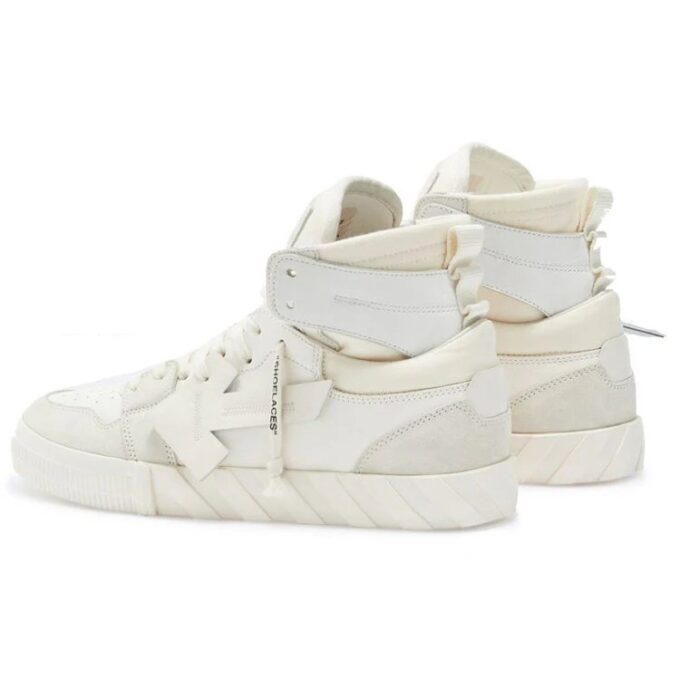 Vulcanized høyhælte «White Green»