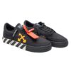 Vulcanized lavt kanvas «Svart Oransje Hvit»