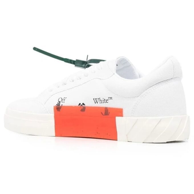 Vulcanized lavt kanvas «White Black Orange»