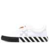 Vulcanized lavt snørte Sneakers «White Black Orange»