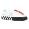 Vulcanized lavt snørte Sneakers «White Black Orange»