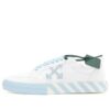 Vulcanized low sneaker «White Blue»